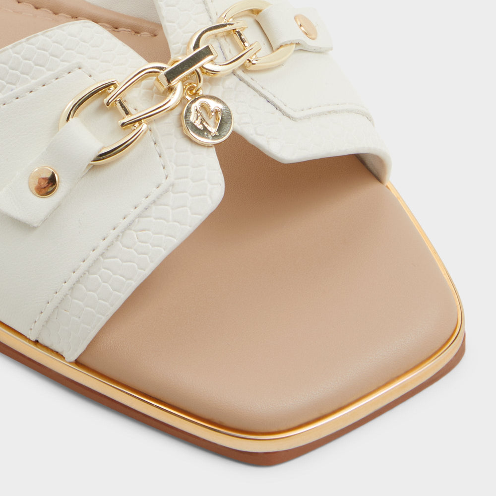 Aldo | Alamassi Open White Women's Flats - Slide sandal