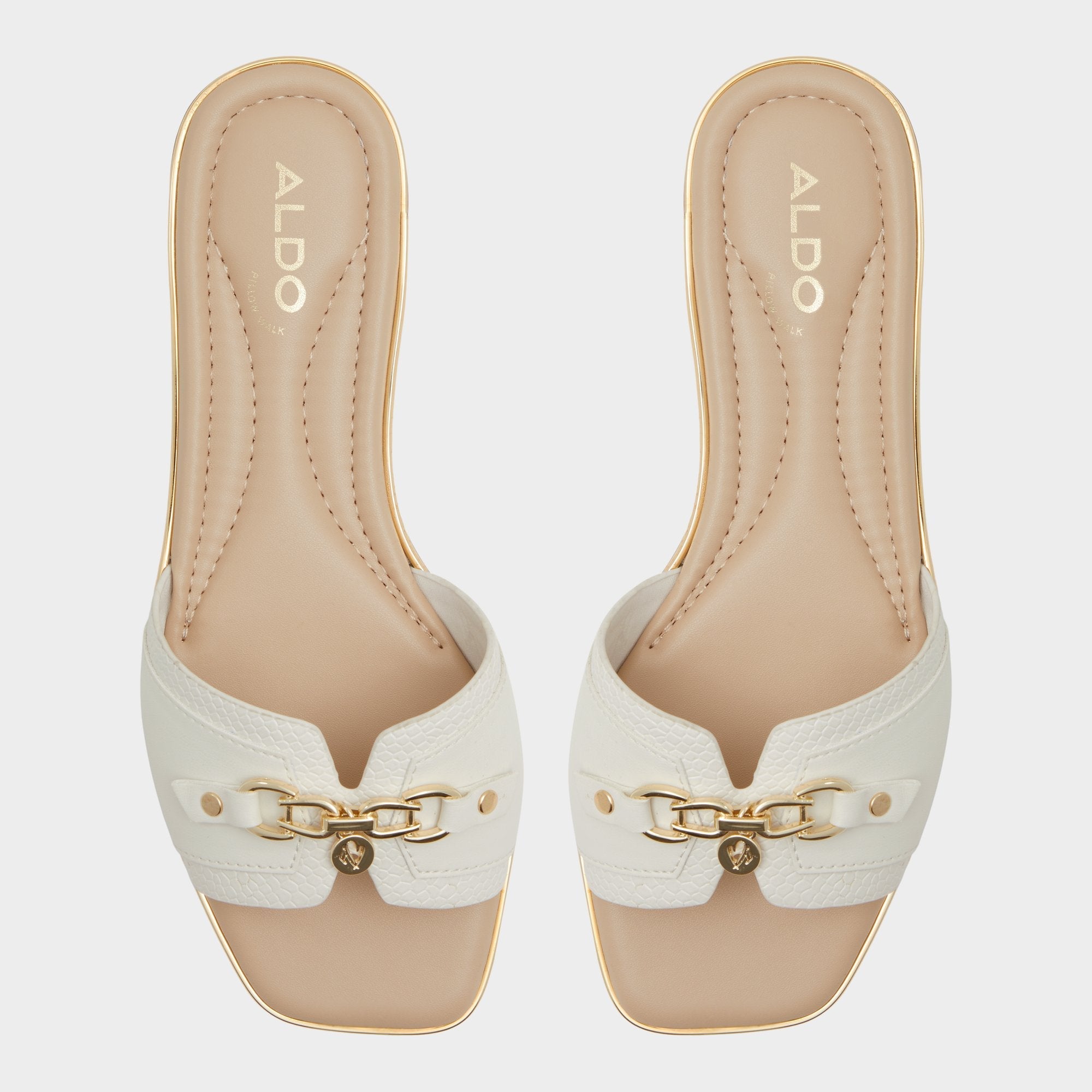 Aldo | Alamassi Open White Women's Flats - Slide sandal