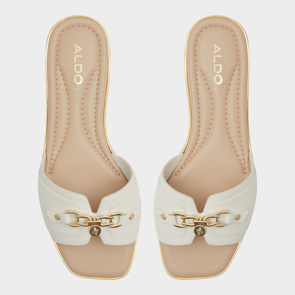Aldo | Alamassi Open White Women's Flats - Slide sandal