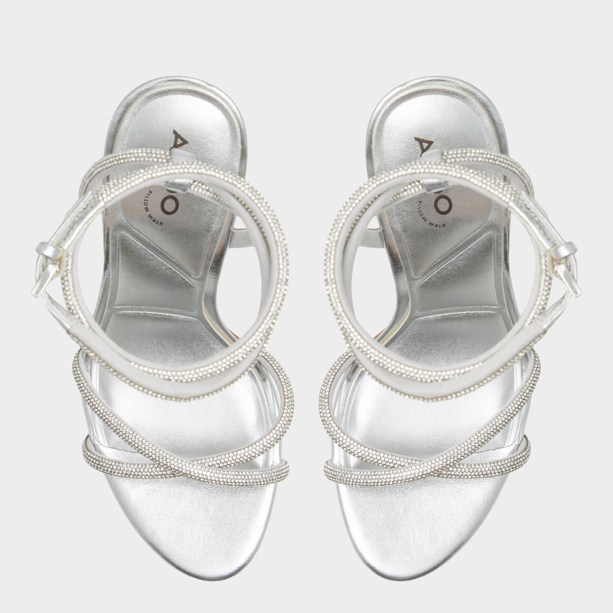Aldo | Manaelden Silver Women's Heeled sandals - Strappy heeled sandal, Stiletto heel