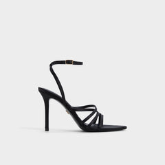 Aldo | Solania Black Women's Strappy sandals - Strappy heeled sandal, Stiletto heel