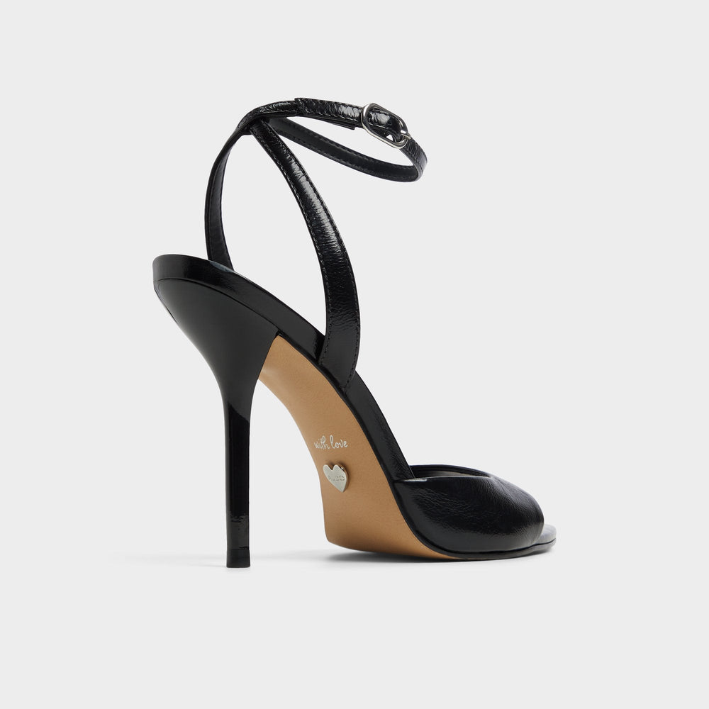 Aldo | Forevermore Black Women's Strappy sandals - Strappy heeled sandal, Stiletto heel
