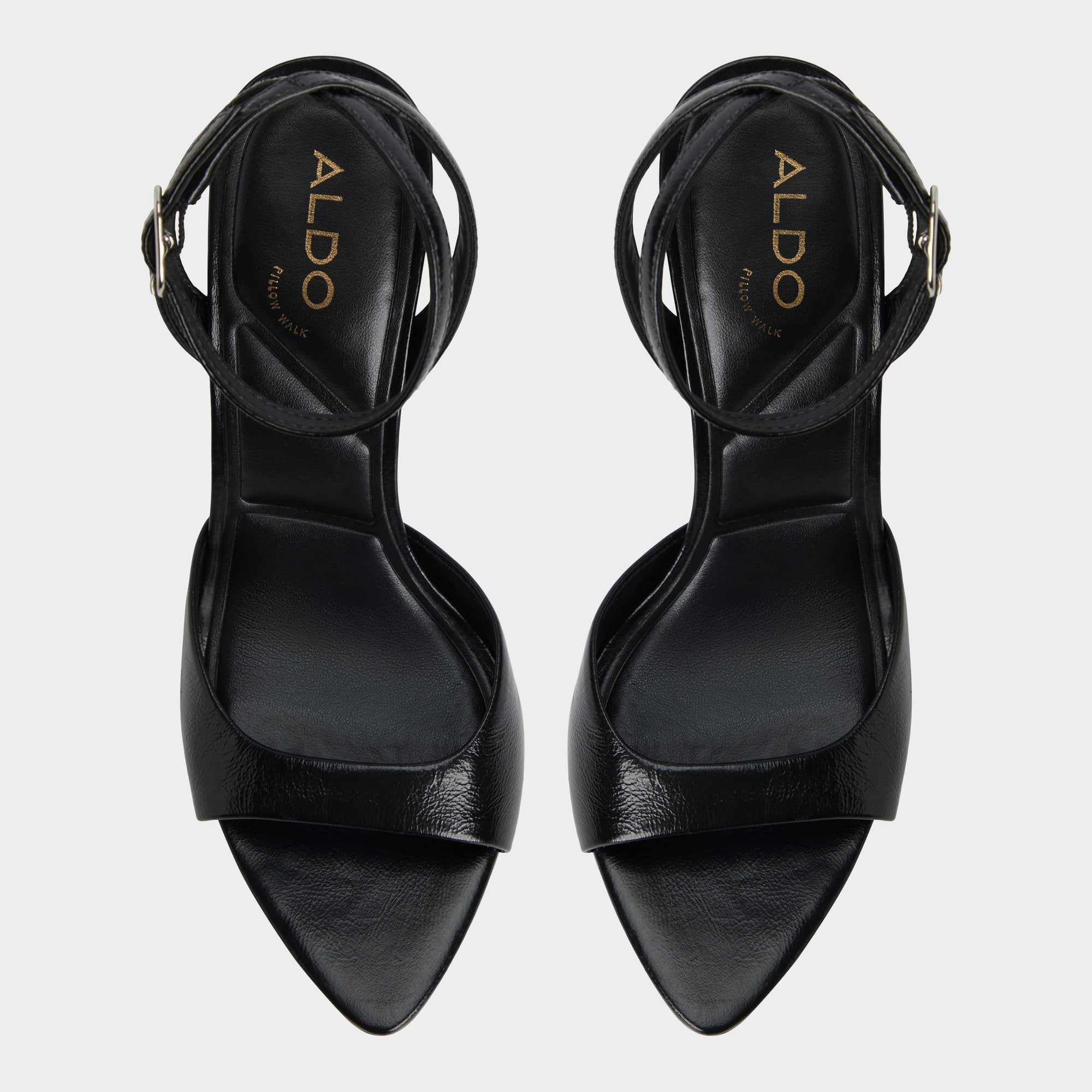 Aldo | Forevermore Black Women's Strappy sandals - Strappy heeled sandal, Stiletto heel