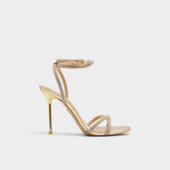 Aldo | Manaelden Gold Women's Heeled sandals - Strappy heeled sandal, Stiletto heel