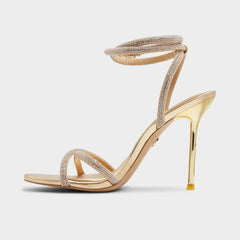 Aldo | Manaelden Gold Women's Heeled sandals - Strappy heeled sandal, Stiletto heel