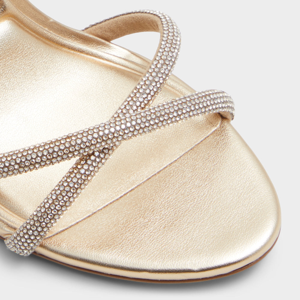 Aldo | Manaelden Gold Women's Heeled sandals - Strappy heeled sandal, Stiletto heel