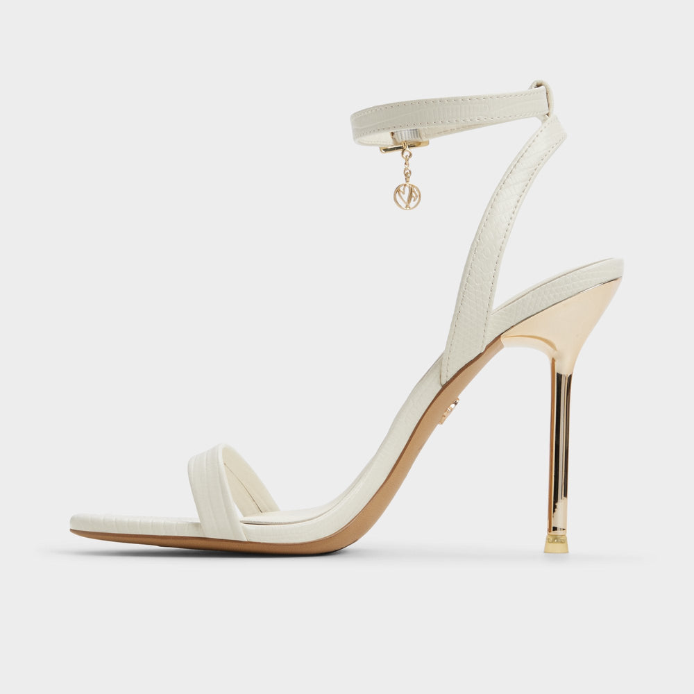 Aldo | Maristou White Women's Strappy sandals - Heeled sandal, Stiletto heel