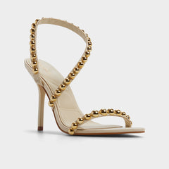 Aldo | Attey in Cream - Strappy heeled sandal, Stiletto heel