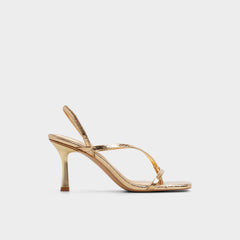 Aldo | Riva in Gold 14213553 - Sling back heeled sandal, Stiletto heel