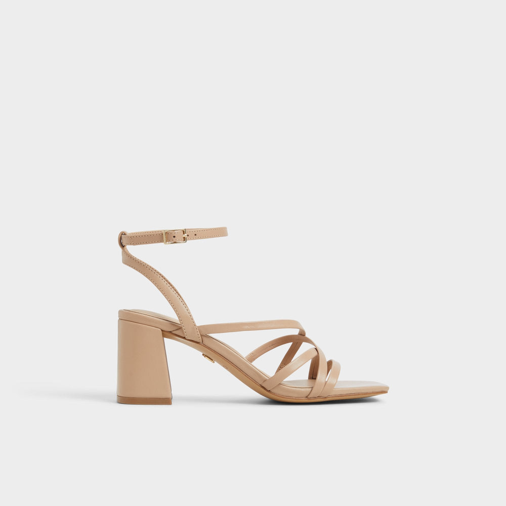 Aldo | Esther Tan Women's Block heels - Strappy heeled sandal, Block heel