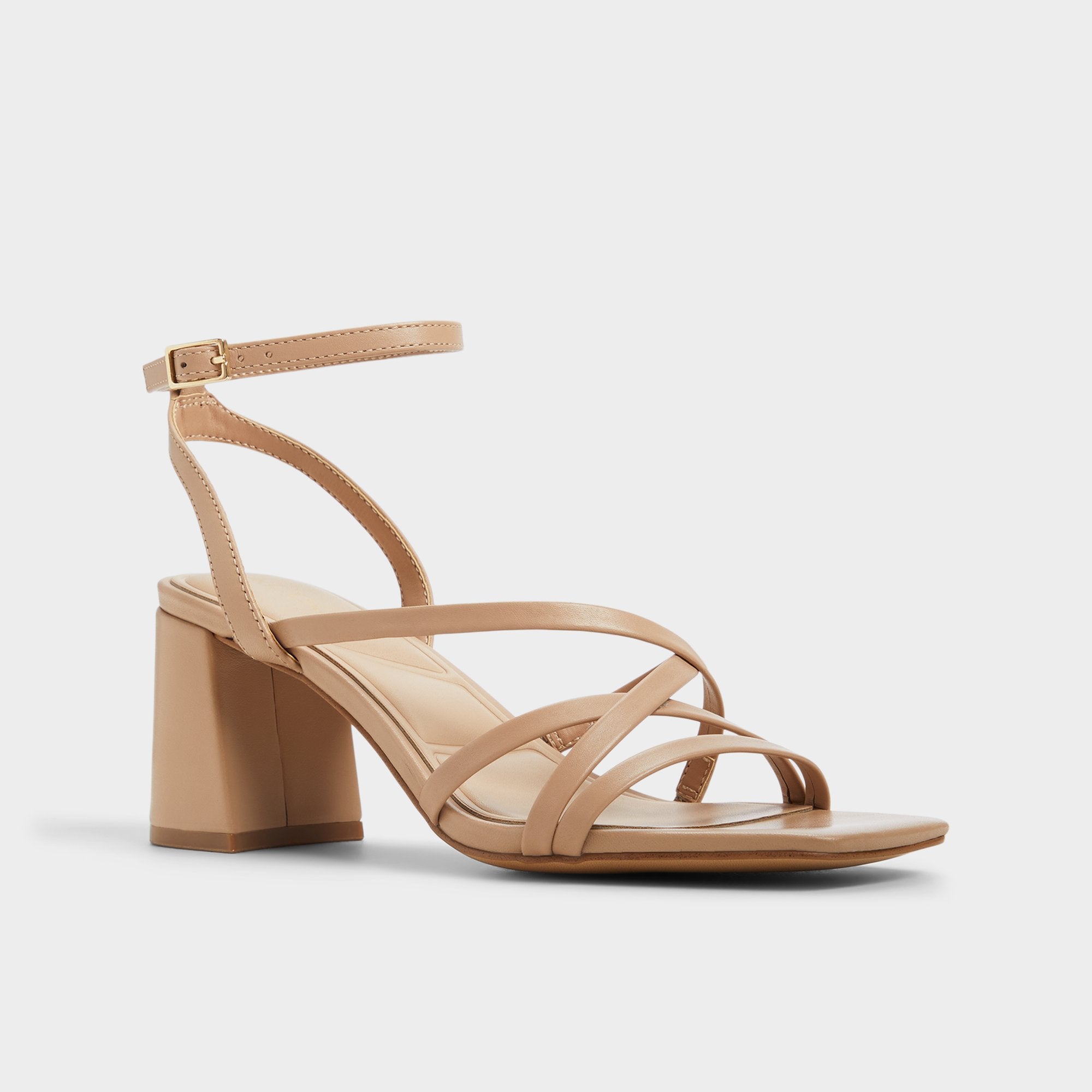 Aldo | Esther Tan Women's Block heels - Strappy heeled sandal, Block heel