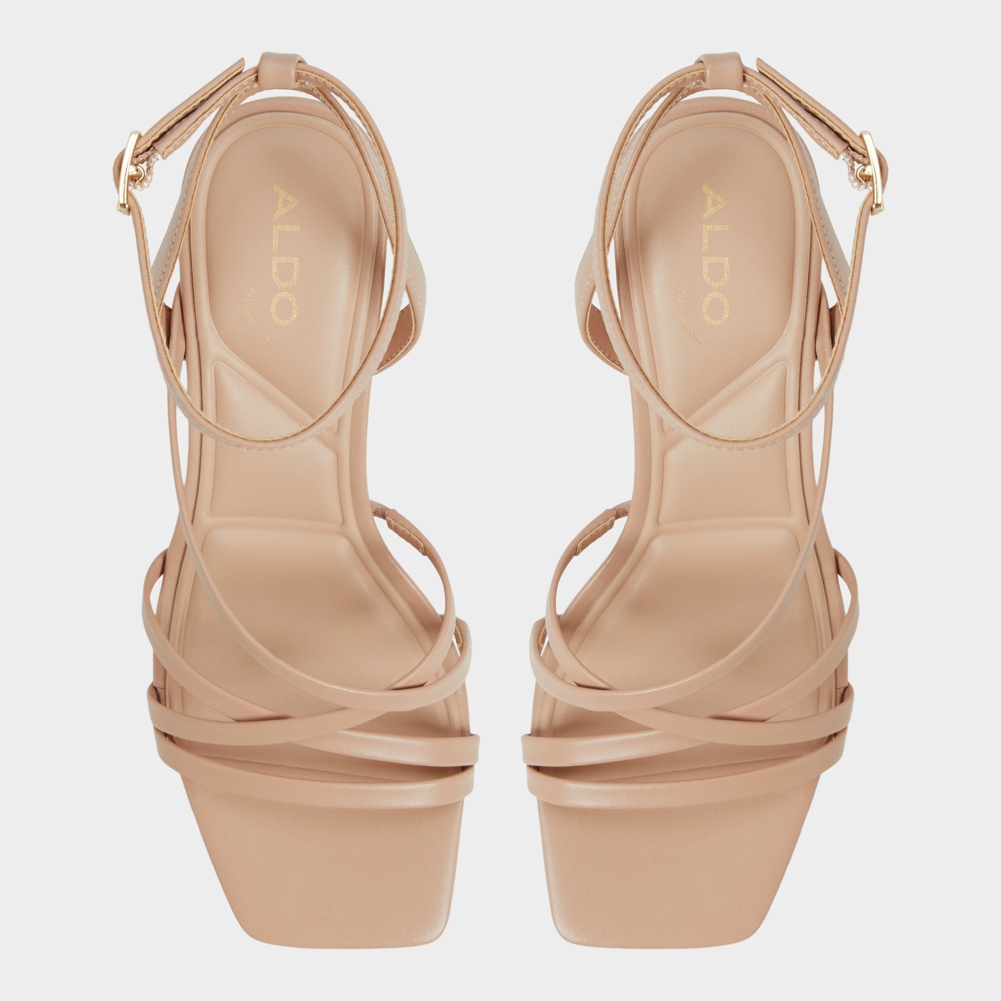 Aldo | Esther Tan Women's Block heels - Strappy heeled sandal, Block heel