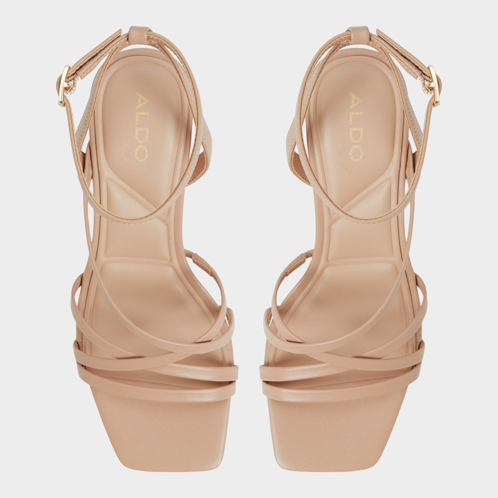 Aldo | Esther Tan Women's Block heels - Strappy heeled sandal, Block heel