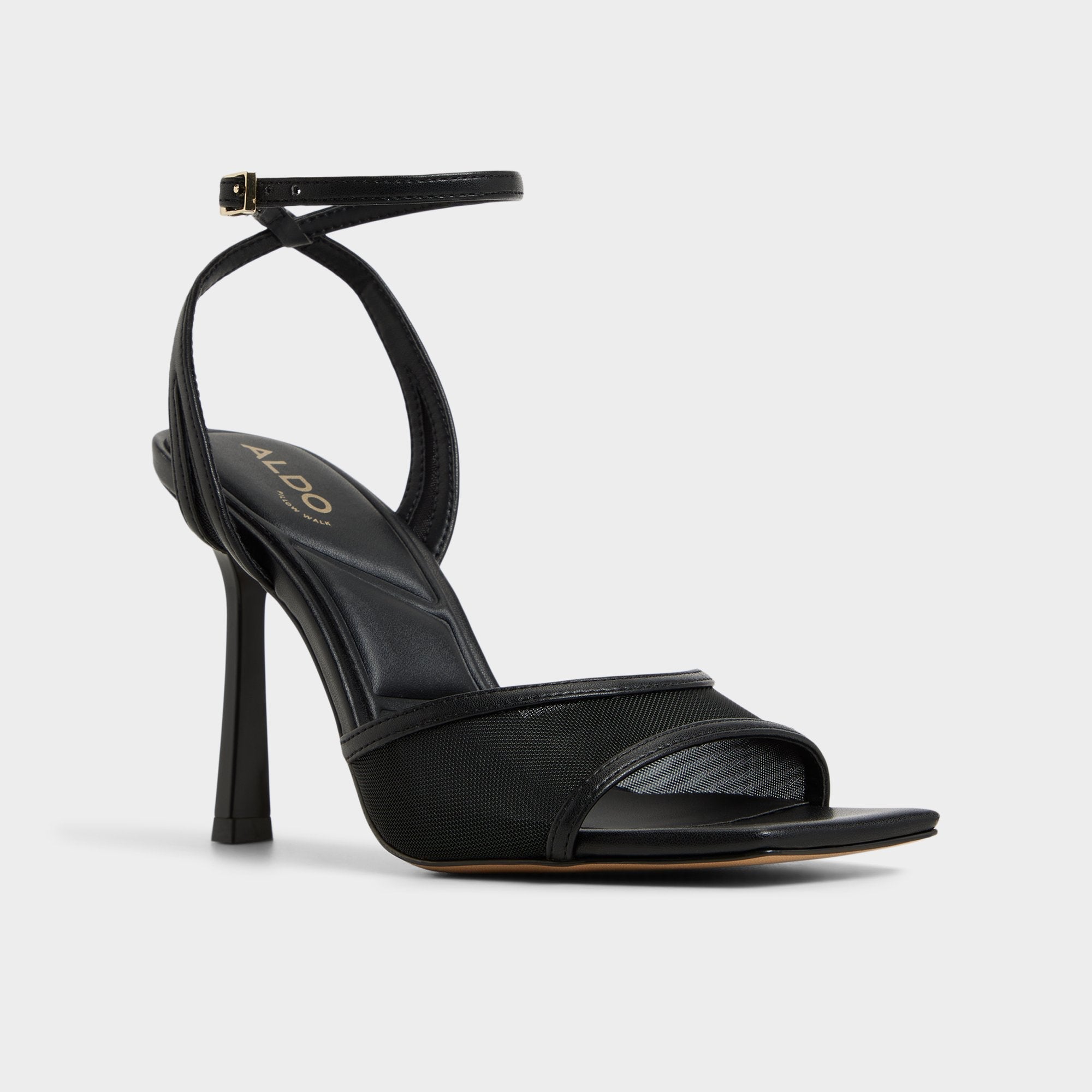 Aldo | Sharra in Black 14119591 - Strappy heeled sandal, Stiletto heel