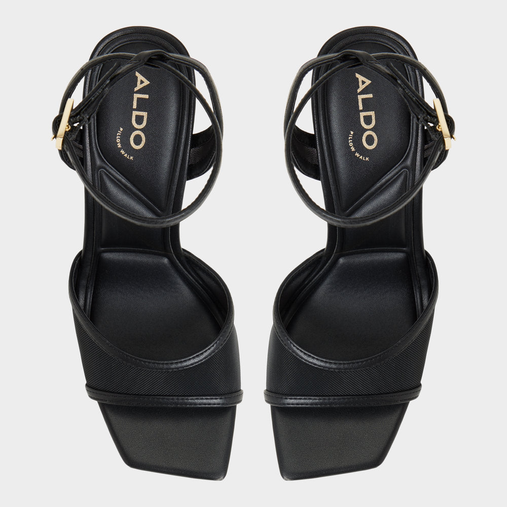 Aldo | Sharra in Black 14119591 - Strappy heeled sandal, Stiletto heel