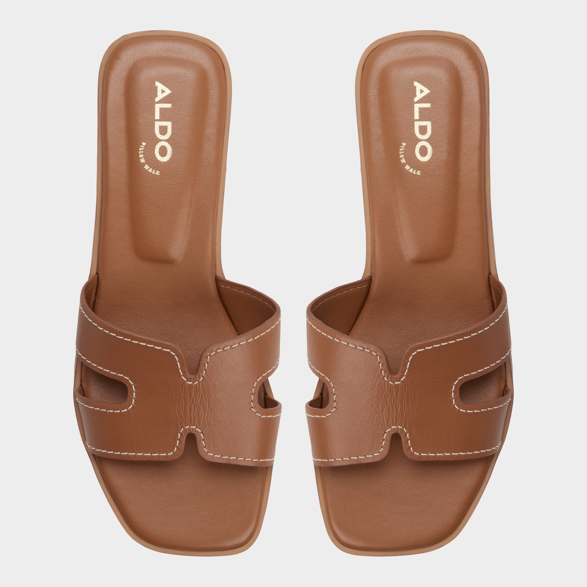 Aldo | Itsandalb in Medium Brown - Slide sandal