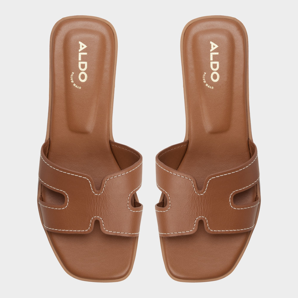 Aldo | Itsandalb in Medium Brown - Slide sandal