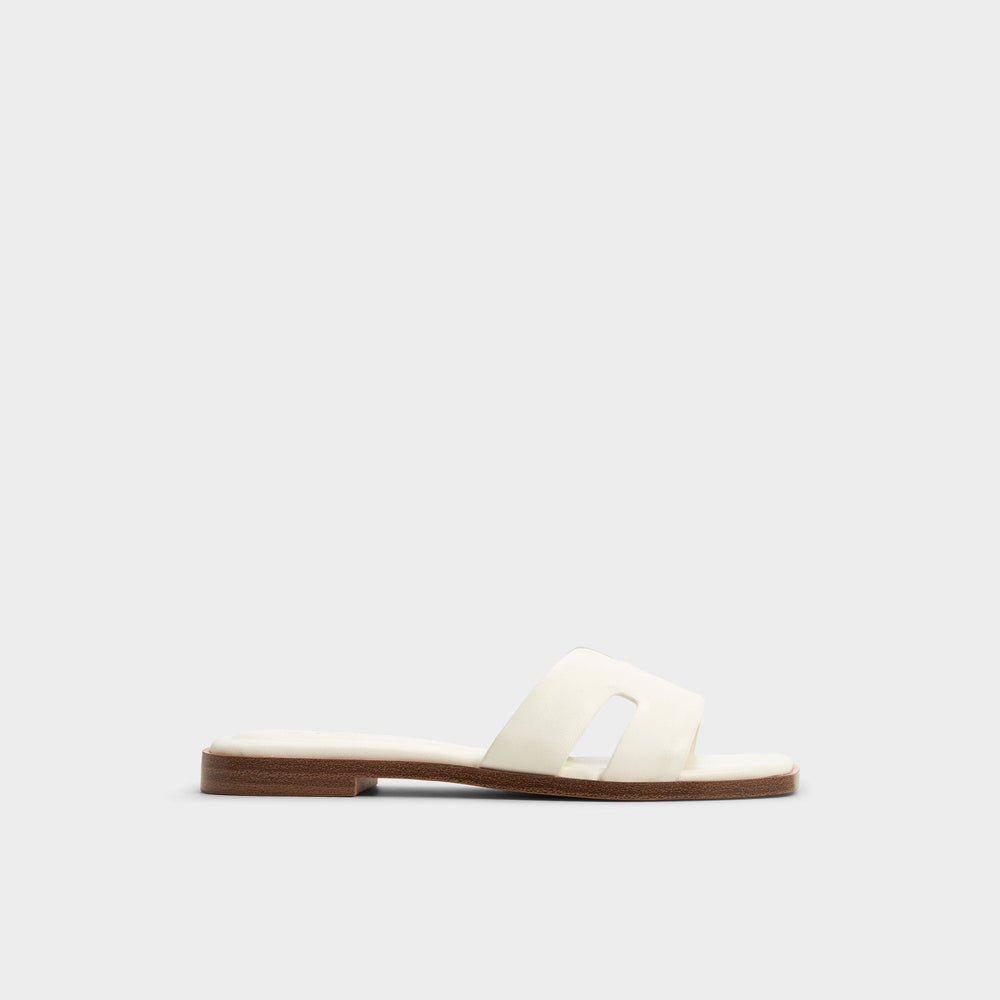 Aldo | Itsandal White Women's Flats - Slide sandal