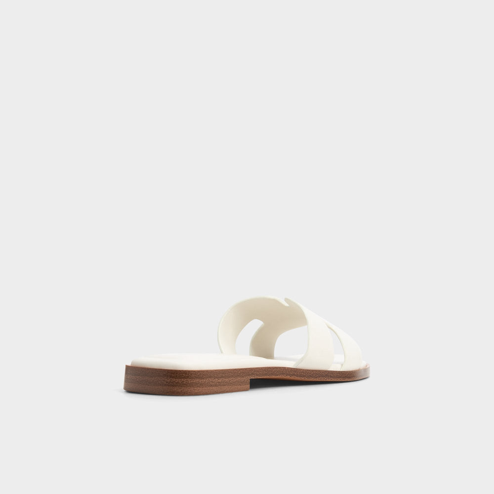 Aldo | Itsandal White Women's Flats - Slide sandal