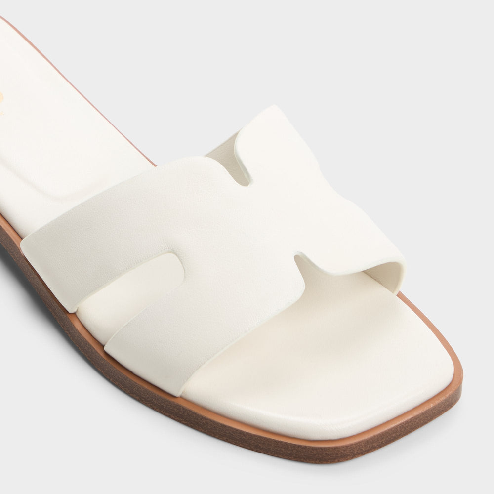 Aldo | Itsandal White Women's Flats - Slide sandal