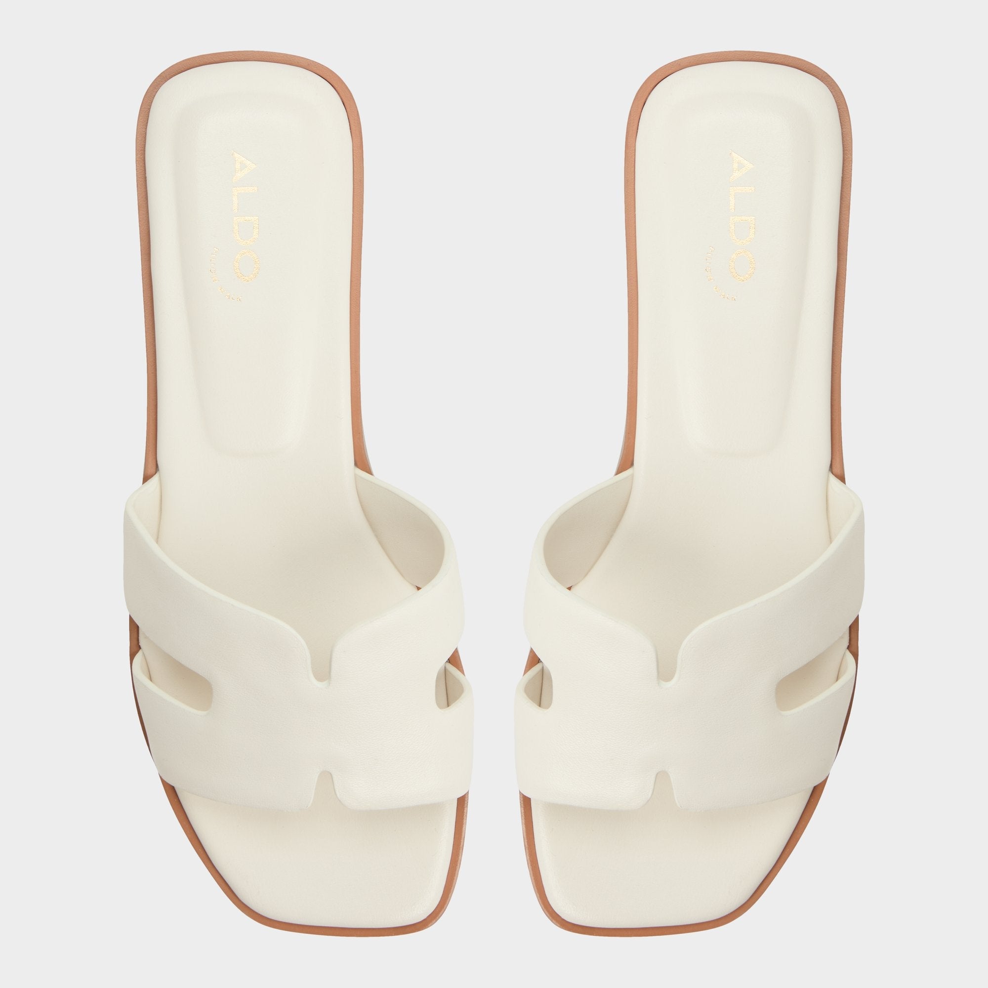 Aldo | Itsandal White Women's Flats - Slide sandal