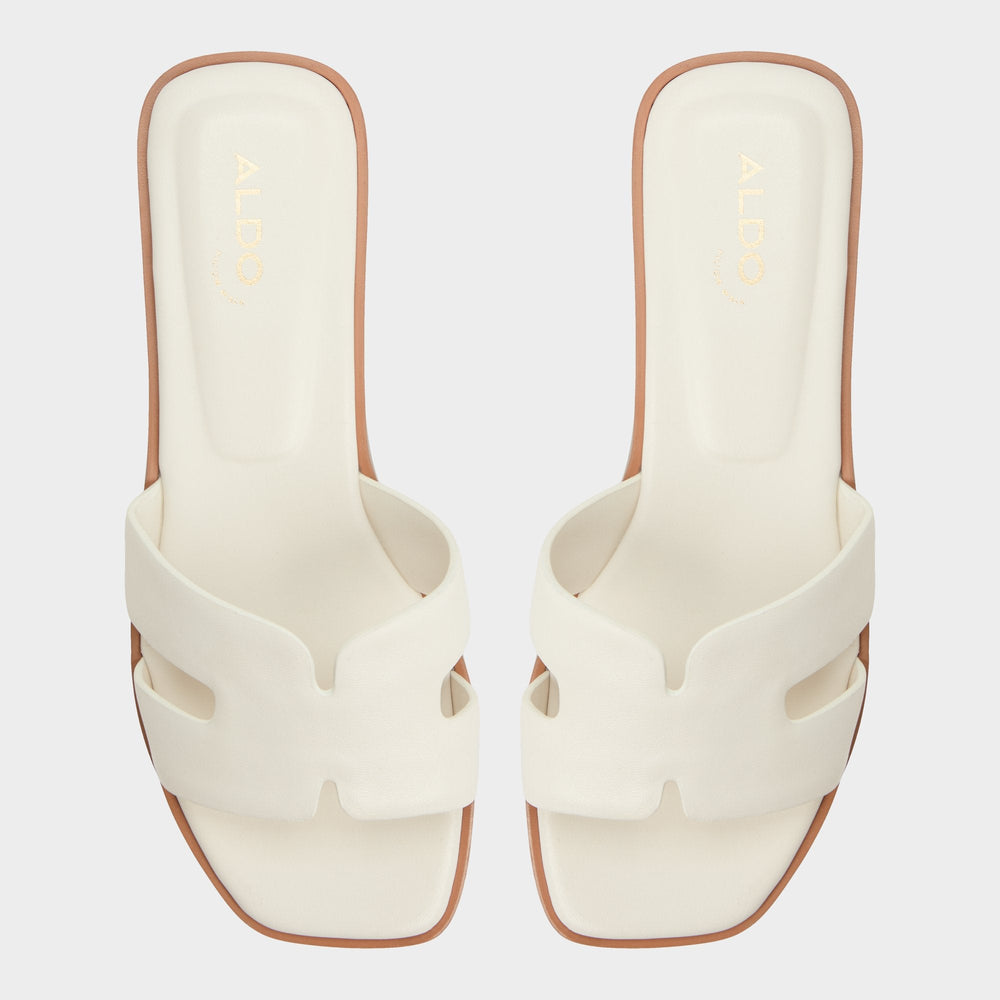 Aldo | Itsandal White Women's Flats - Slide sandal