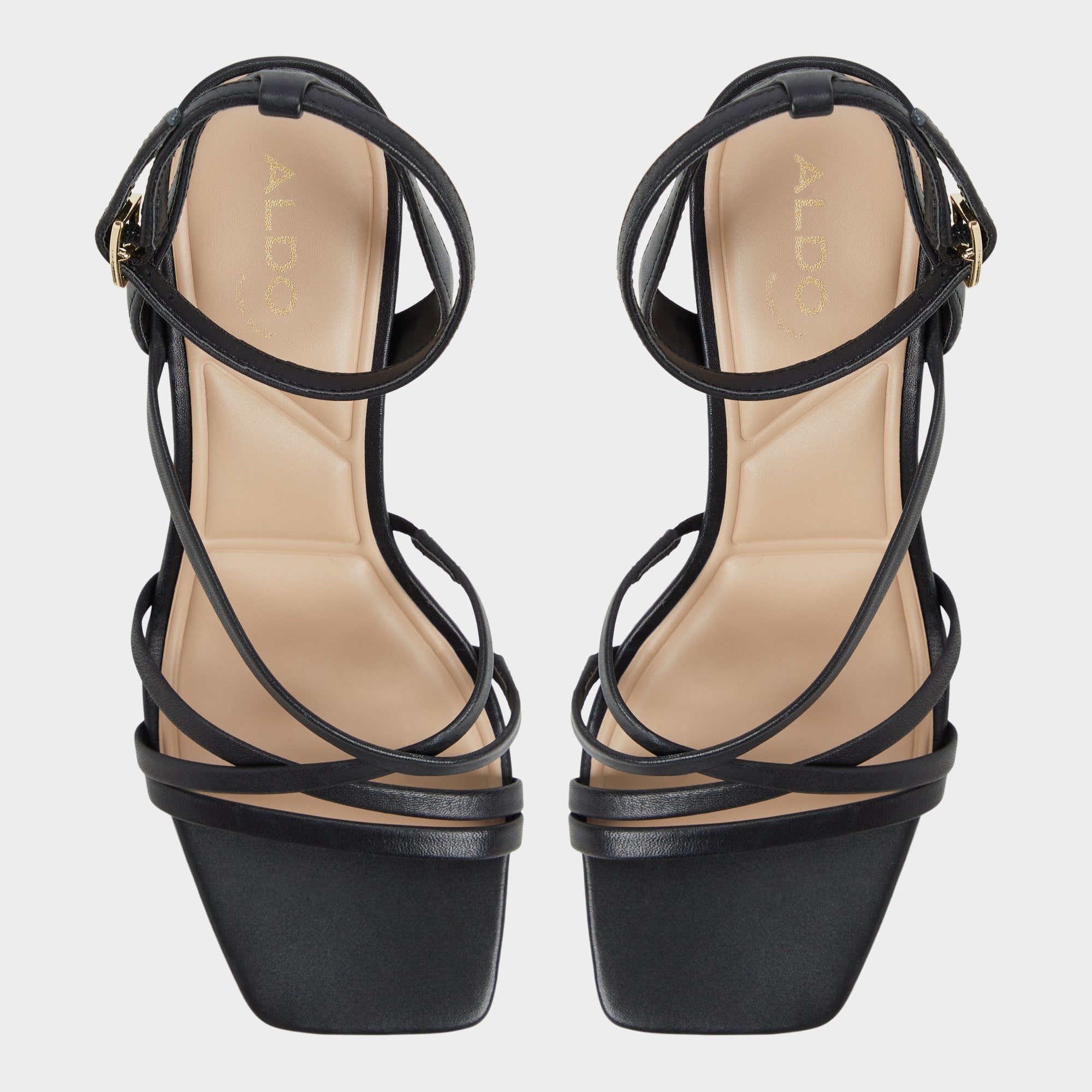 Aldo | Esther Black Women's Block heels - Strappy heeled sandal, Block heel