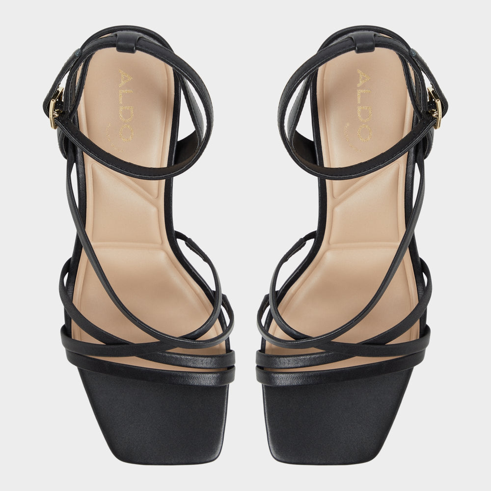 Aldo | Esther Black Women's Block heels - Strappy heeled sandal, Block heel