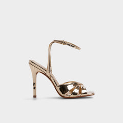 Aldo | Meteora in Gold - Strappy heeled sandal, Stiletto heel