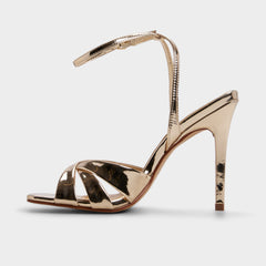 Aldo | Meteora in Gold - Strappy heeled sandal, Stiletto heel