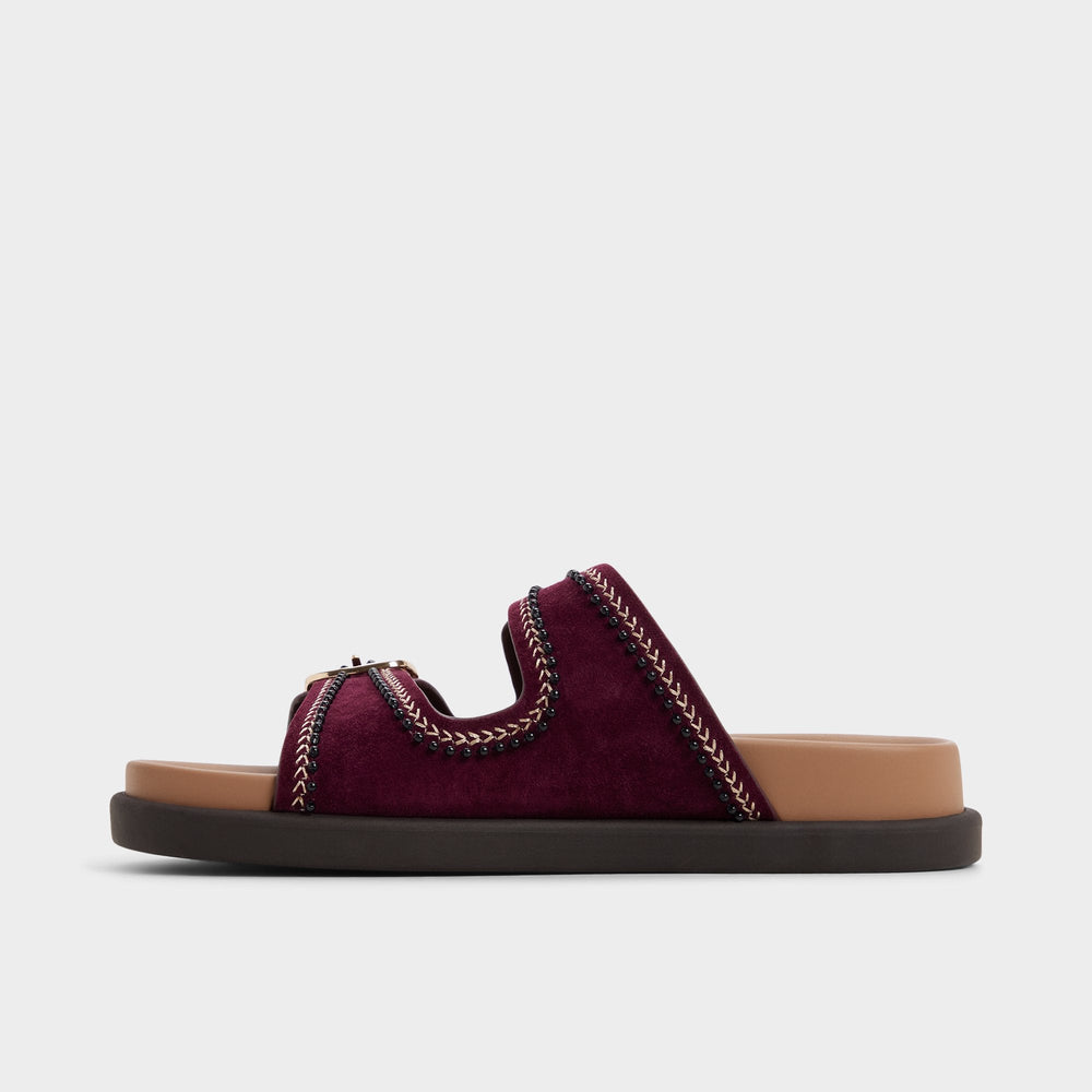 Aldo | Bohochic in Bordo - Footbed sandal, Footbed sandal