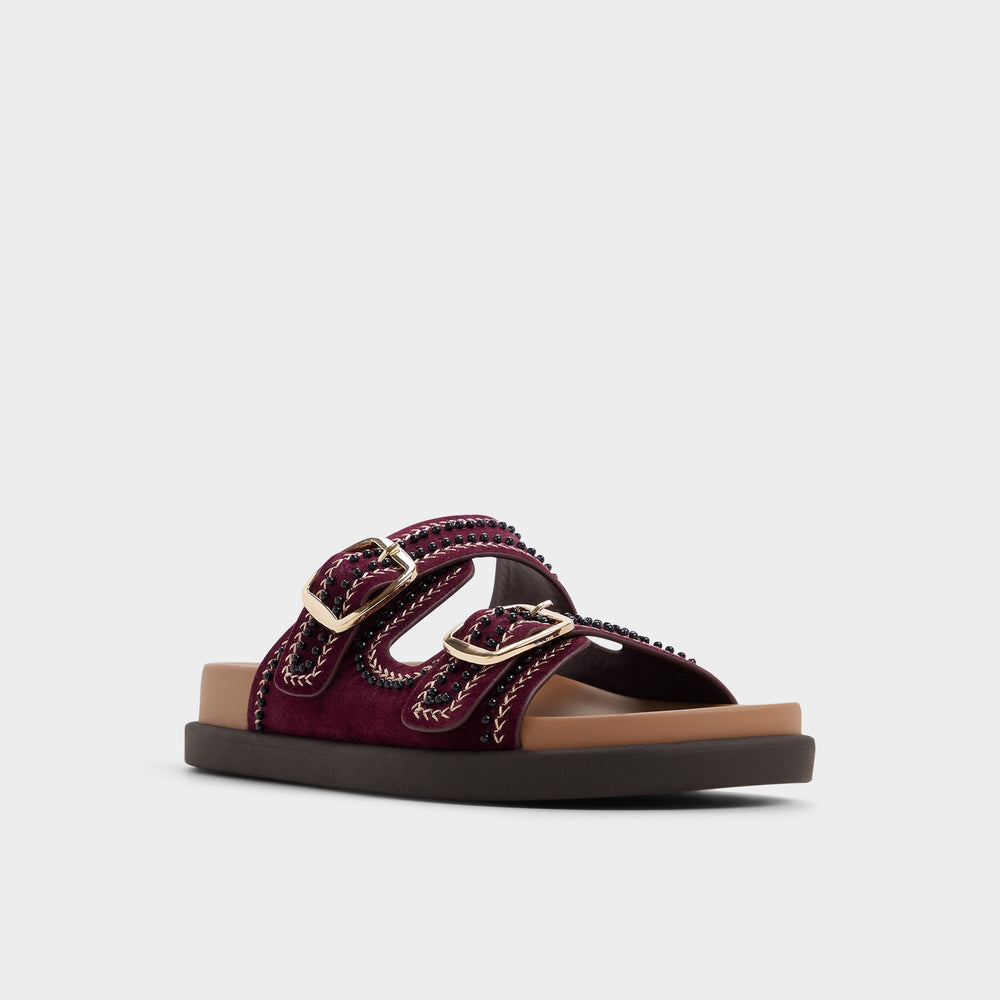 Aldo | Bohochic in Bordo - Footbed sandal, Footbed sandal