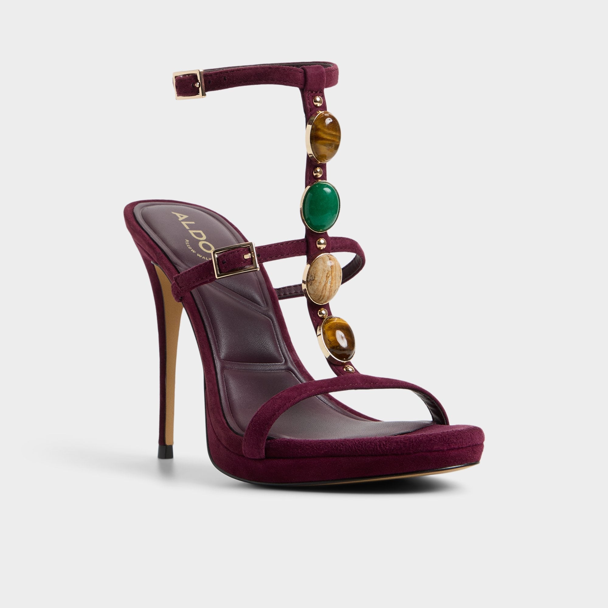 Aldo | Opalia in Bordo - Strappy heeled sandal, Platform