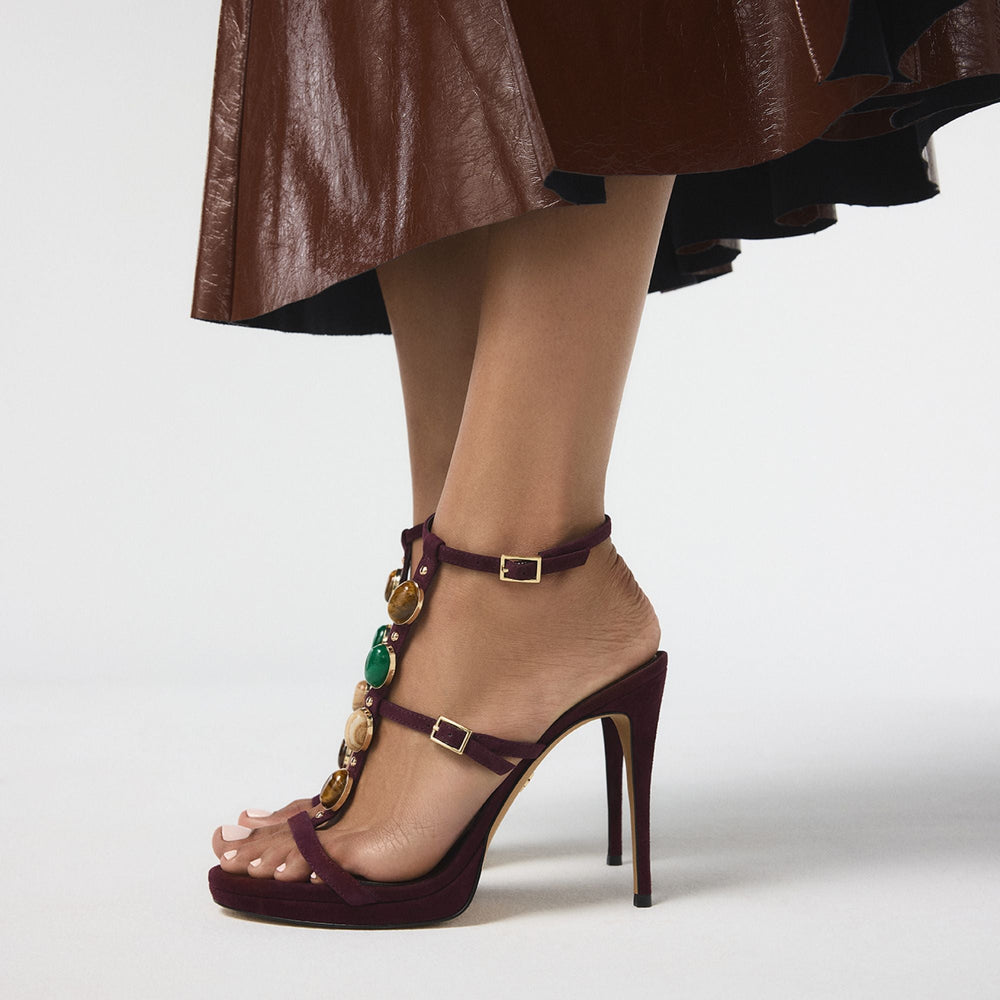 Aldo | Opalia in Bordo - Strappy heeled sandal, Platform