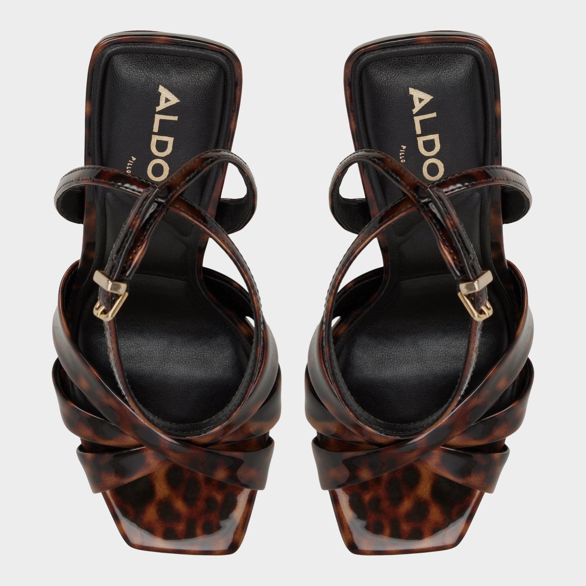 Aldo | Meteora in Open Brown - Strappy heeled sandal, Stiletto heel