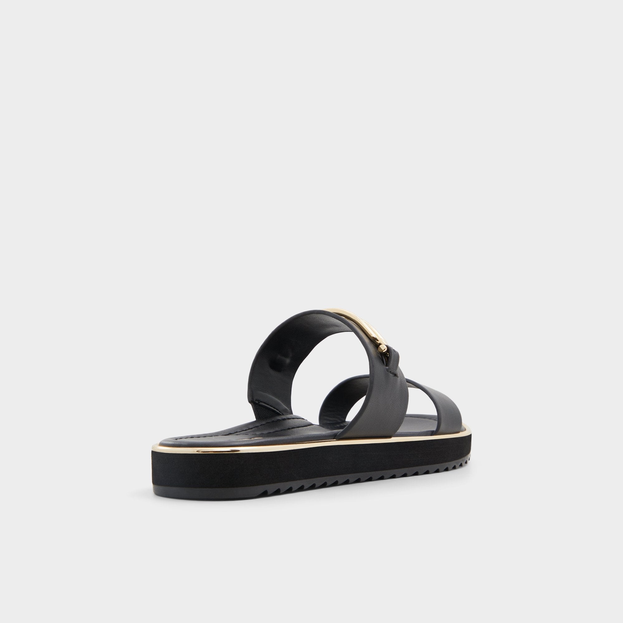 Aldo | Lagoon Other Black Women's Strappy sandals - Strappy flat sandal, Footbed sandal