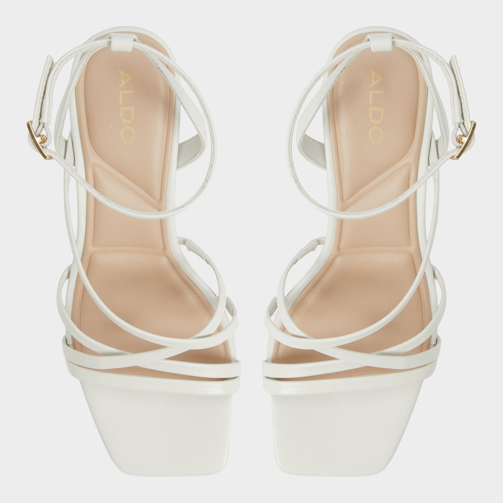 Aldo | Esther Other White Women's Block heels - Strappy heeled sandal, Block heel