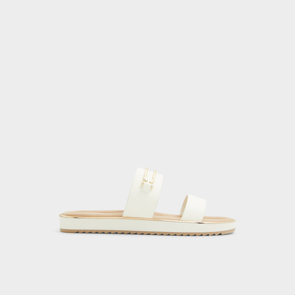 Aldo | Lagoon White Women's Strappy sandals - Slide sandal, Footbed sandal