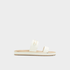 Aldo | Lagoon White Women's Strappy sandals - Slide sandal, Footbed sandal