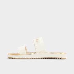 Aldo | Lagoon White Women's Strappy sandals - Slide sandal, Footbed sandal