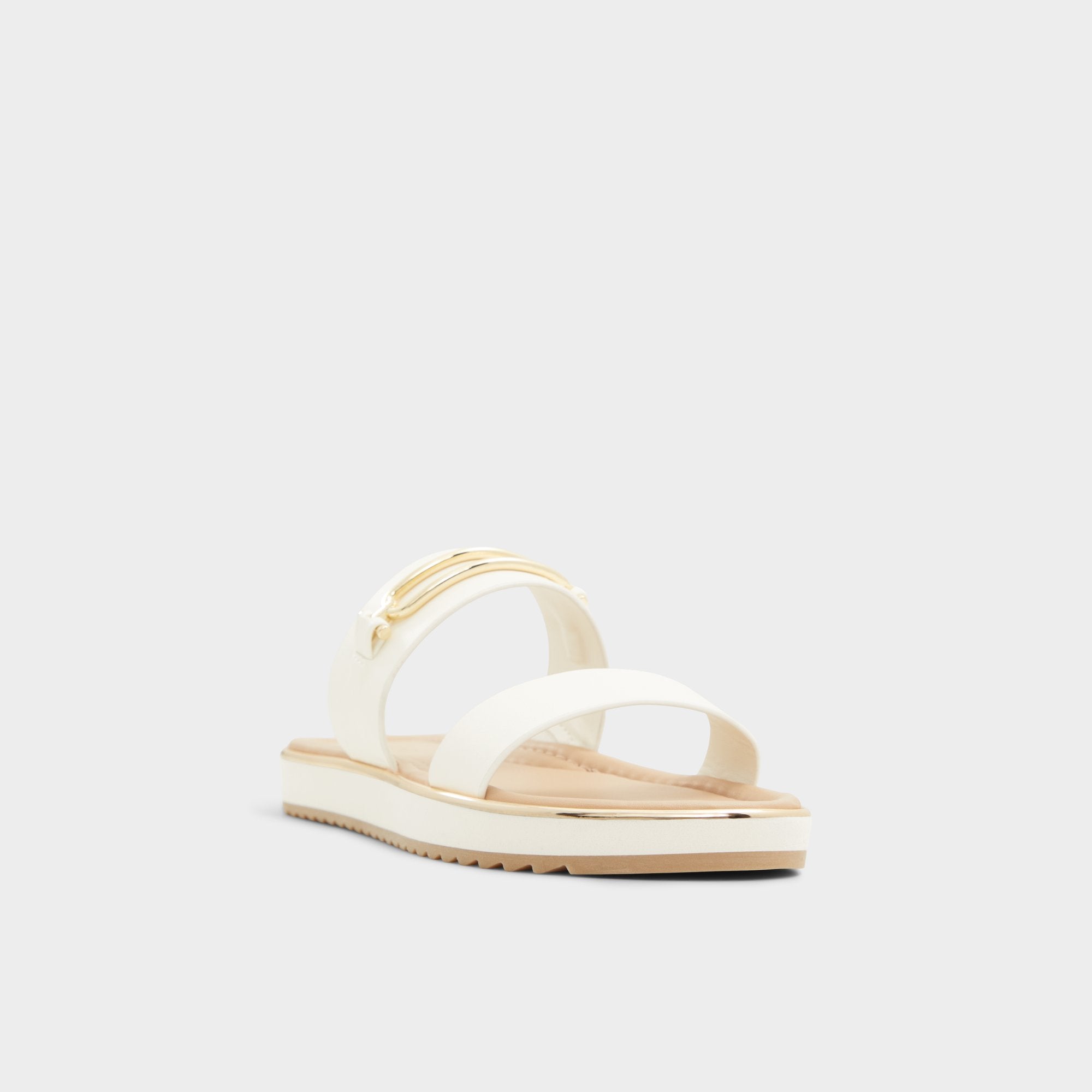 Aldo | Lagoon White Women's Strappy sandals - Slide sandal, Footbed sandal