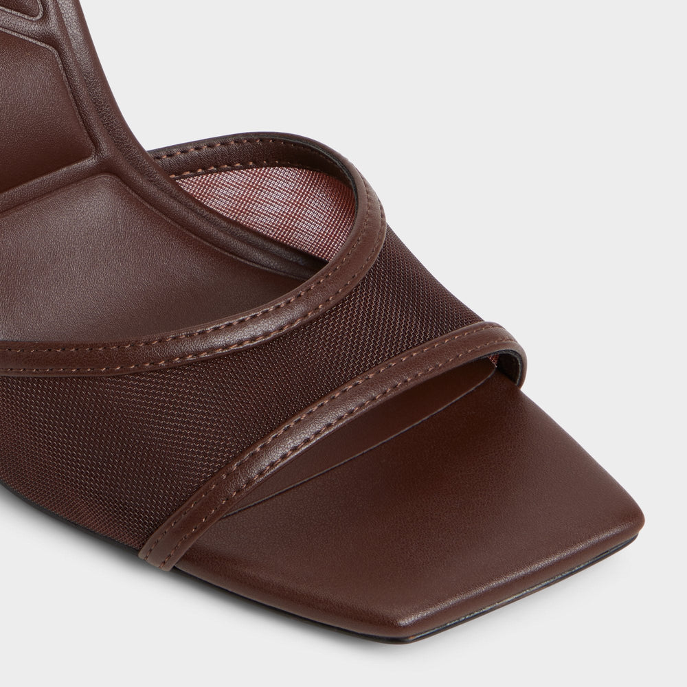Aldo | Sharra in Dark Brown - Strappy heeled sandal, Stiletto heel
