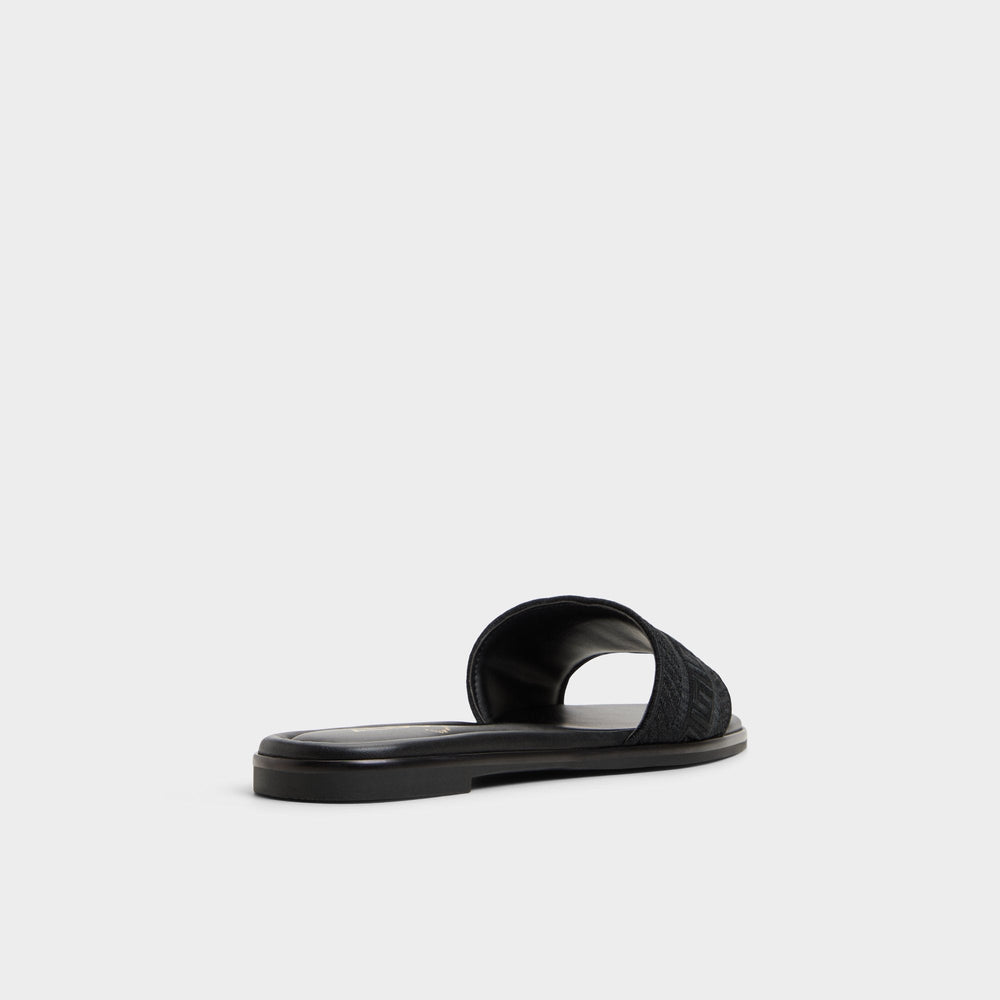 Aldo | Oceania Black Women's Flats - Slide sandal