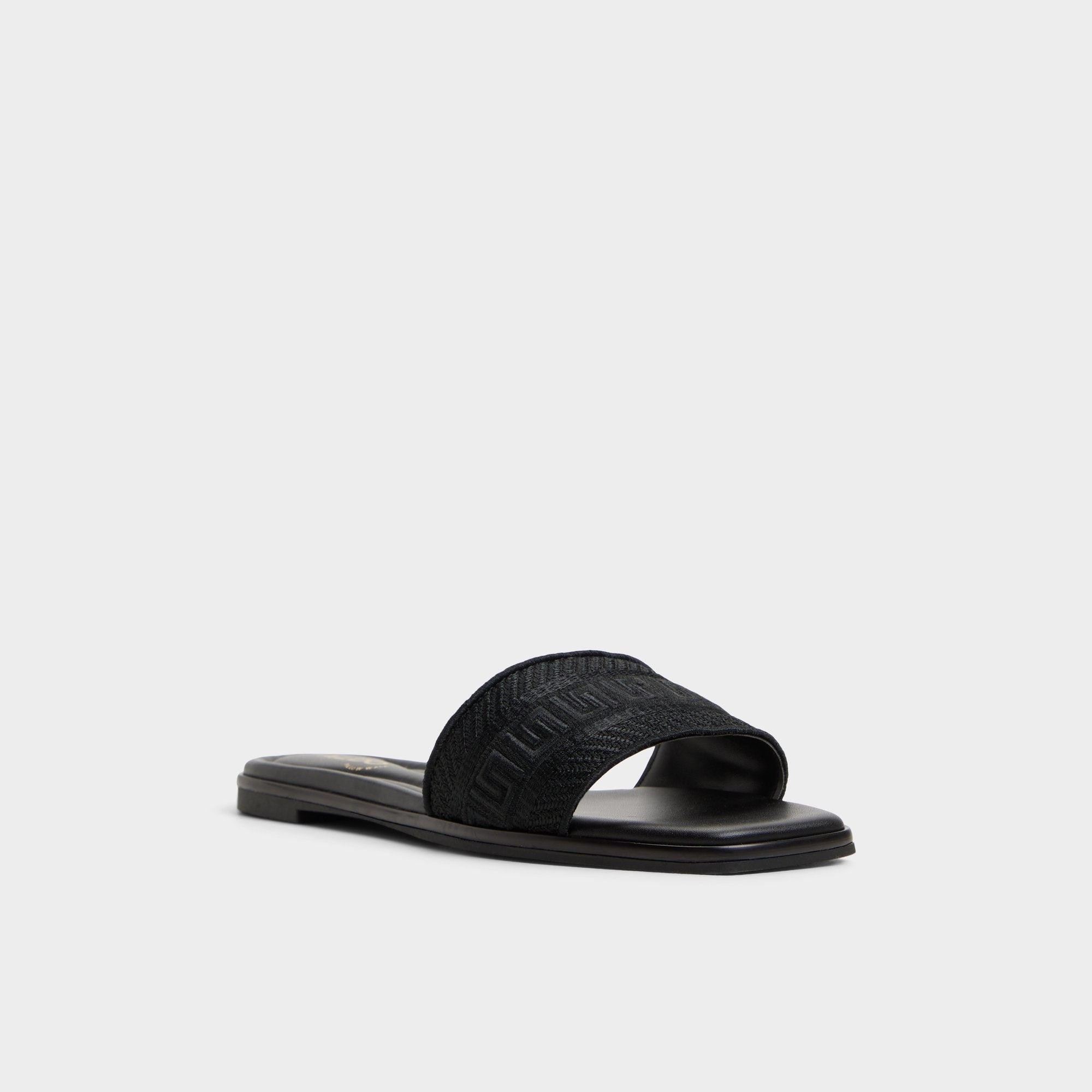 Aldo | Oceania Black Women's Flats - Slide sandal