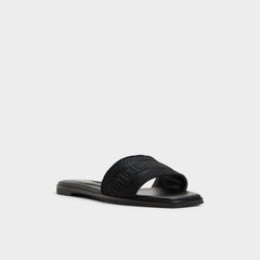 Aldo | Oceania Black Women's Flats - Slide sandal