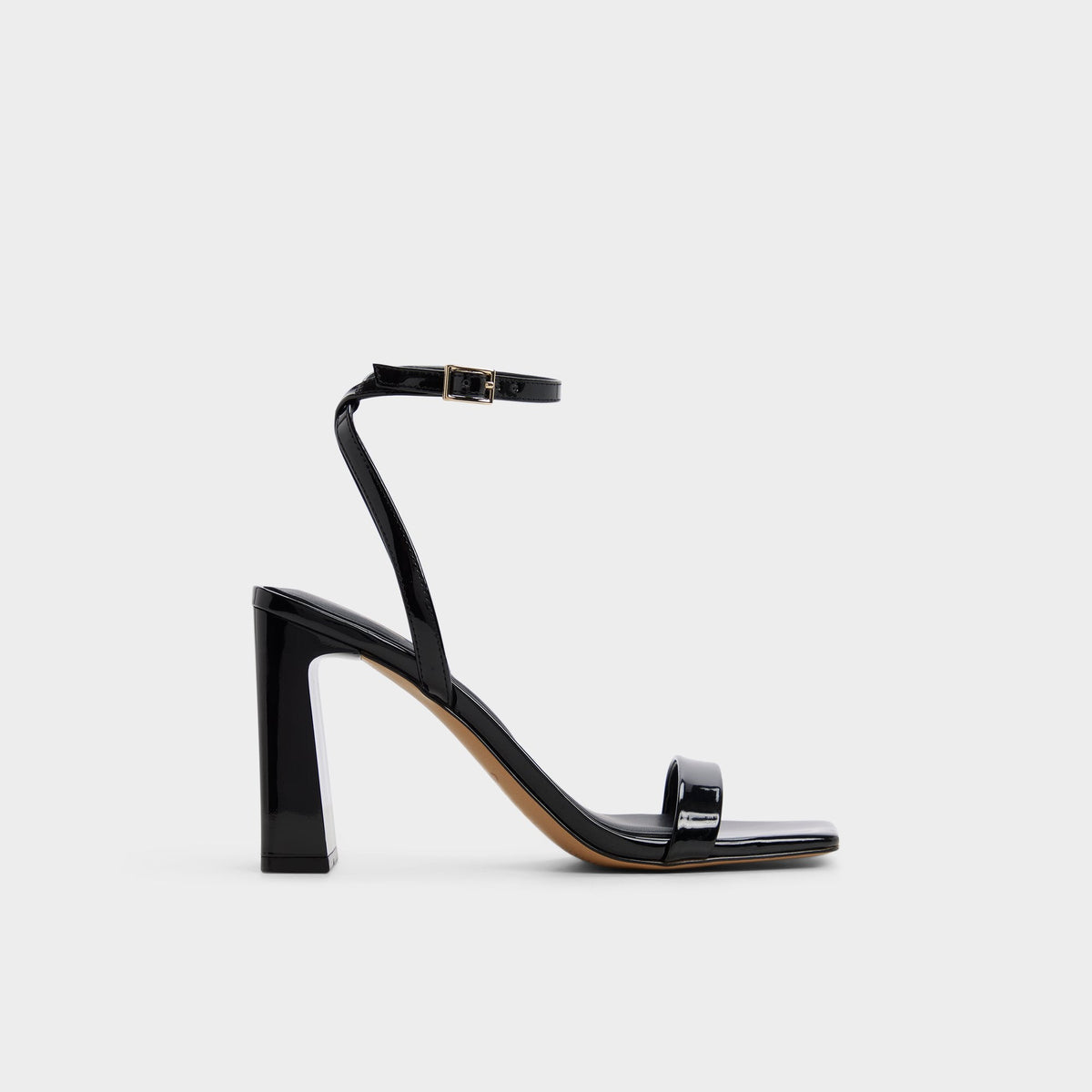 Aldo | Azzira in Black - Strappy heeled sandal, Block heel