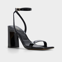 Aldo | Azzira in Black - Strappy heeled sandal, Block heel