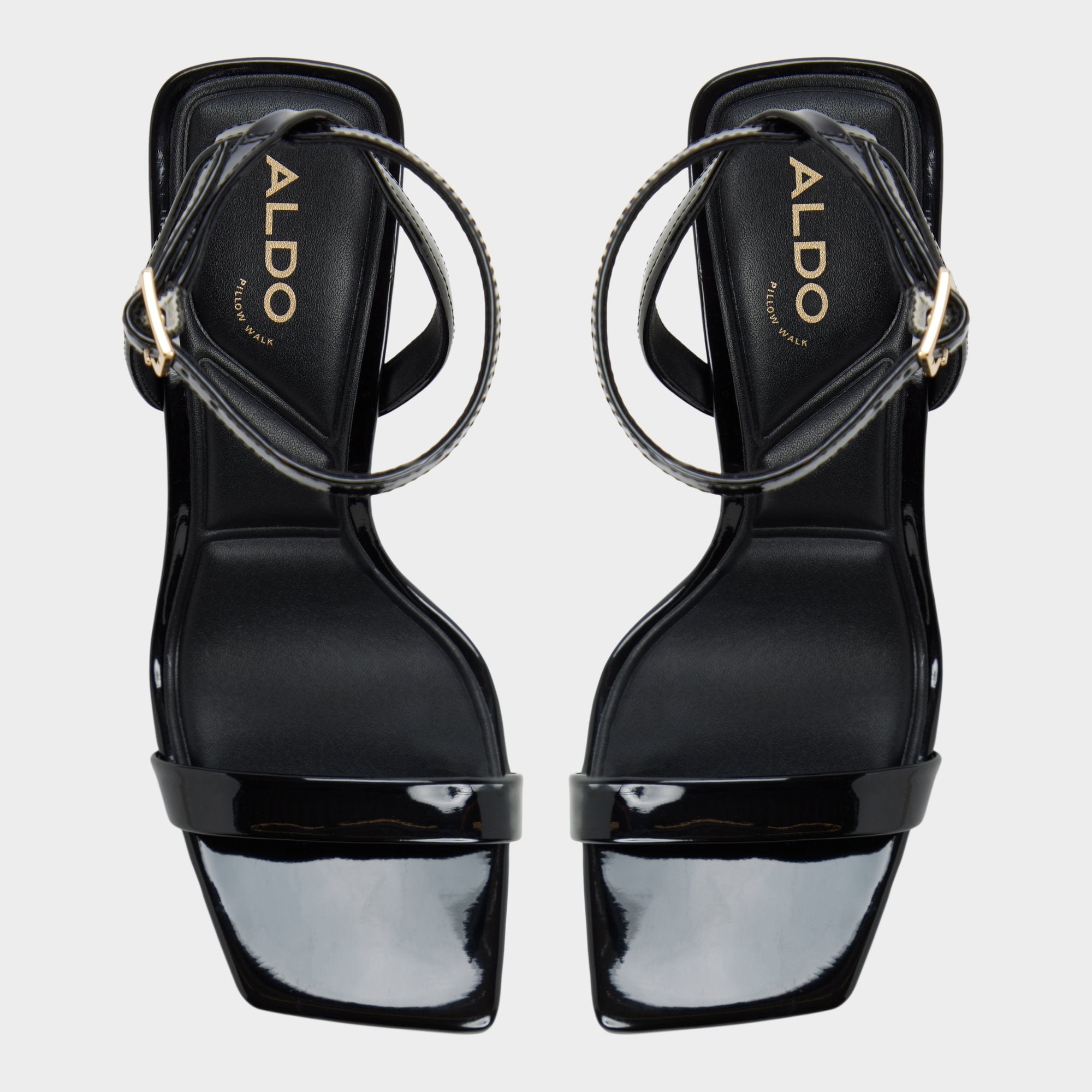 Aldo | Azzira in Black - Strappy heeled sandal, Block heel