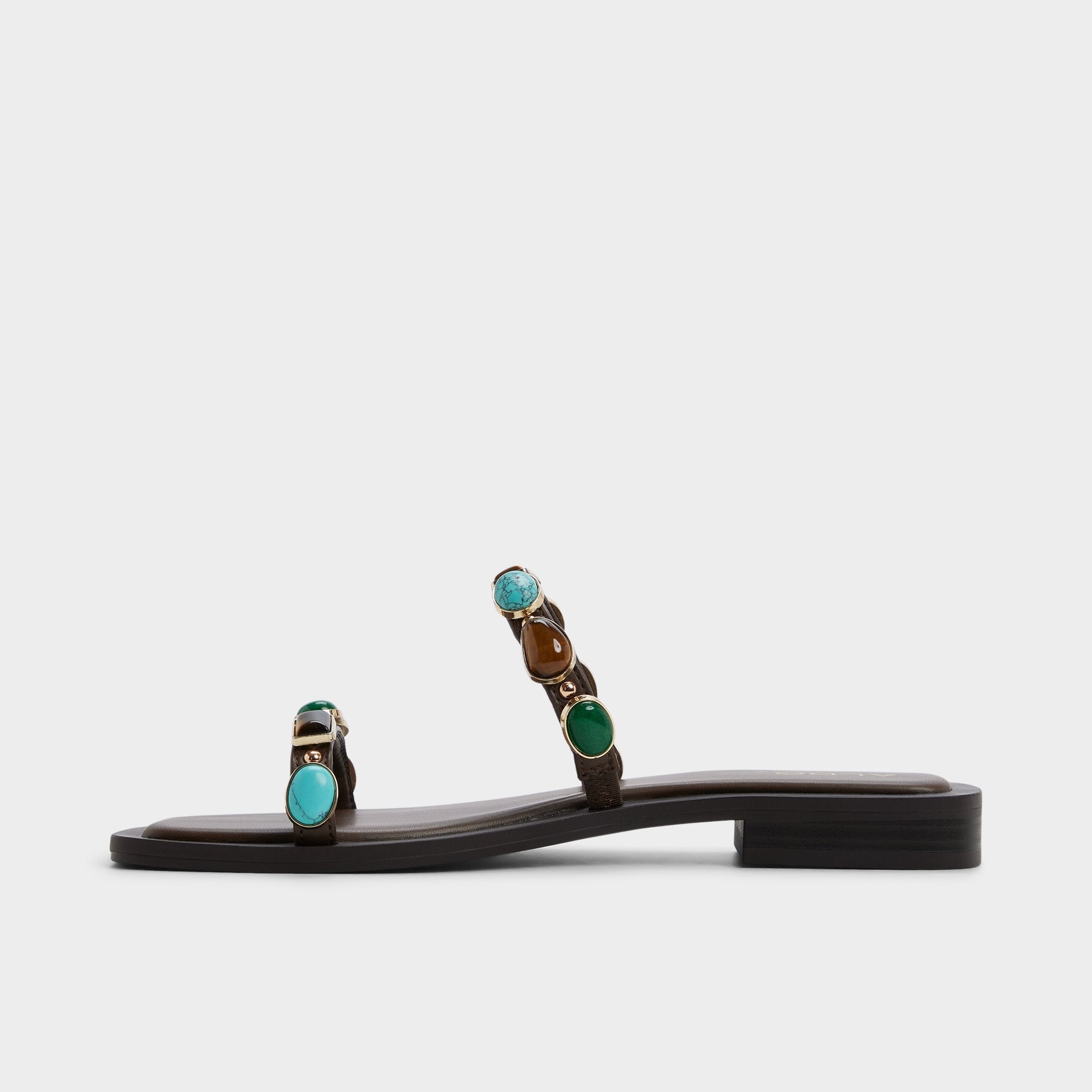 Aldo | Sapphira in Dark Brown 14189967 - Slide sandal