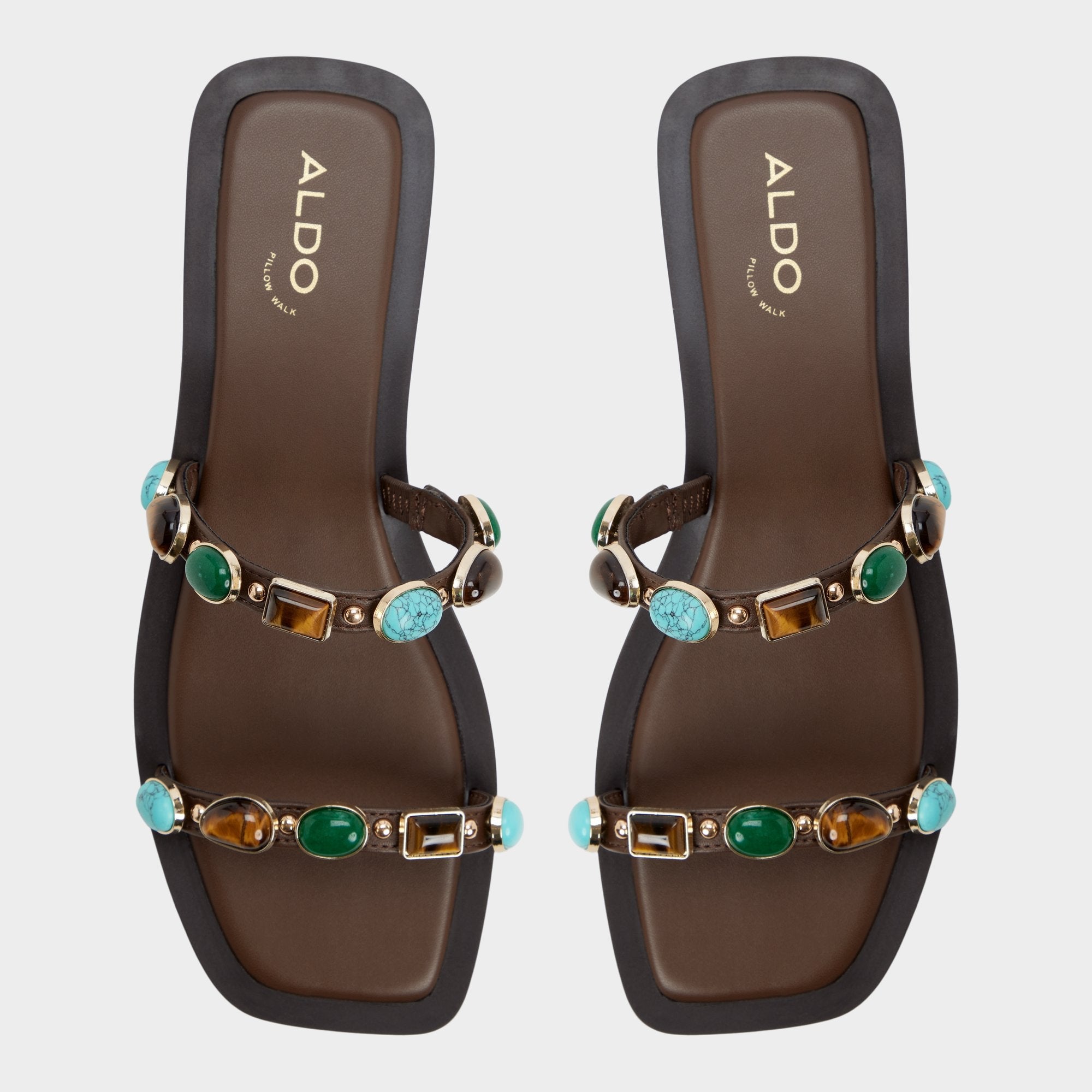 Aldo | Sapphira in Dark Brown 14189967 - Slide sandal